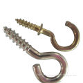 Screw hooks with metal material, nickle, gold, colors, cheap and durable price direct from factory